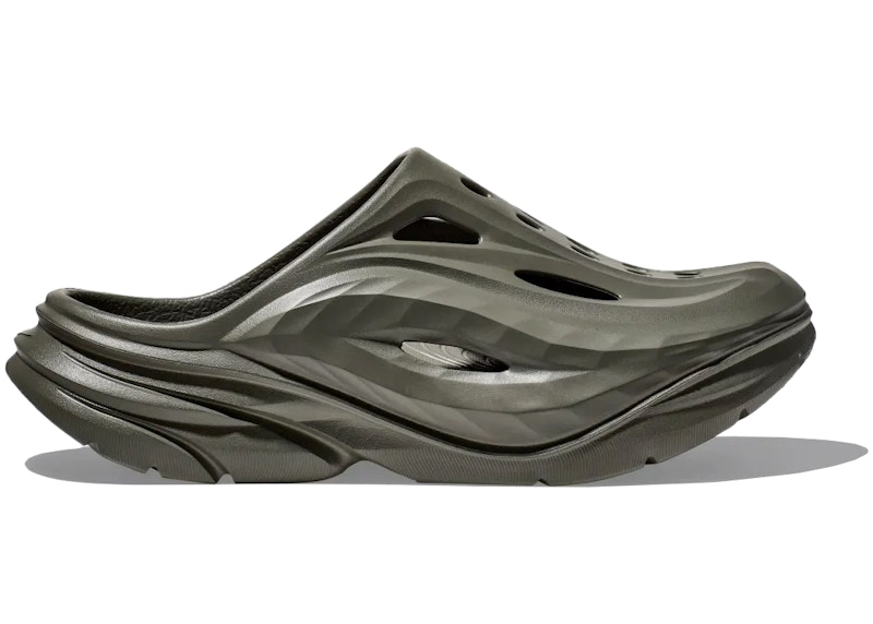 Pre-owned Hoka Men's One One Ora Recovery Mule Sneakers In Slate In Gray