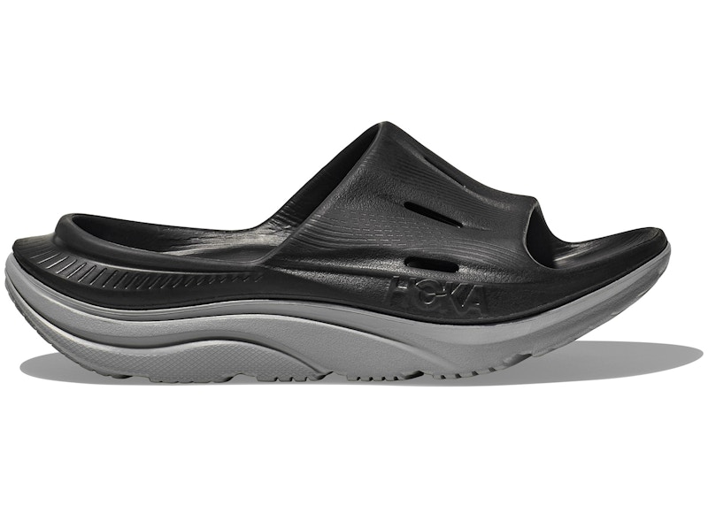 Hoka One One Ora Recovery Slide 3 Black Stellar Grey
