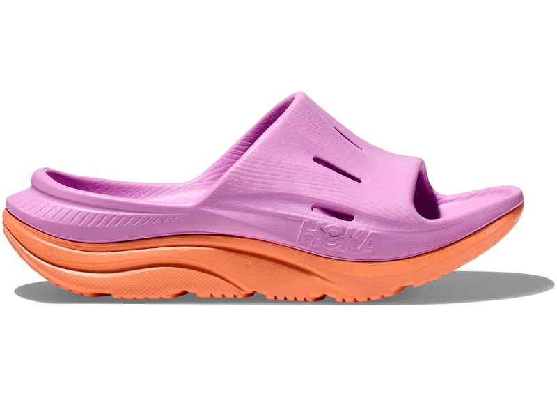 Hoka One One Ora Recovery Slide 3 Cyclamen Mock Orange (GS)