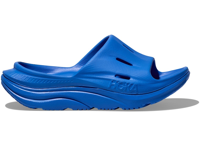 Hoka One One Ora Recovery Slide 3 Electric Cobalt