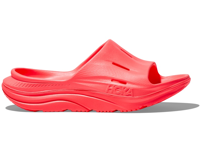 Hoka One One Ora Recovery Slide 3 Neon Flame