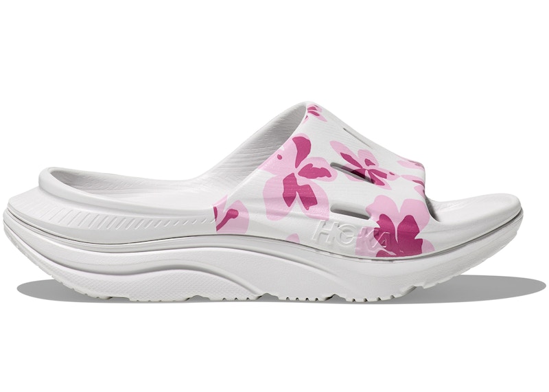 Hoka One One Ora Recovery Slide 3 Vibrant Bloom Nimbus Cloud