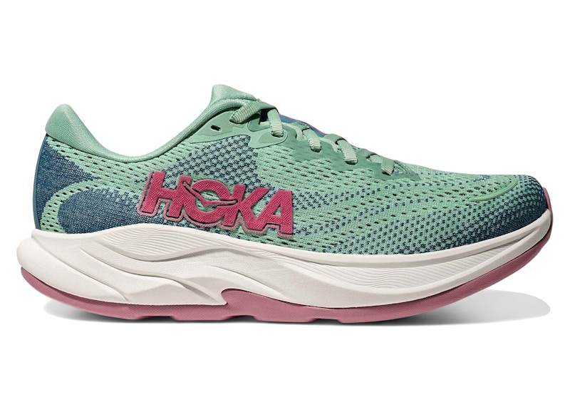 HOKA Women's Rincon 4 Road Running Shoes in Jadeite/Alpine Blue - 1155131-JTL
