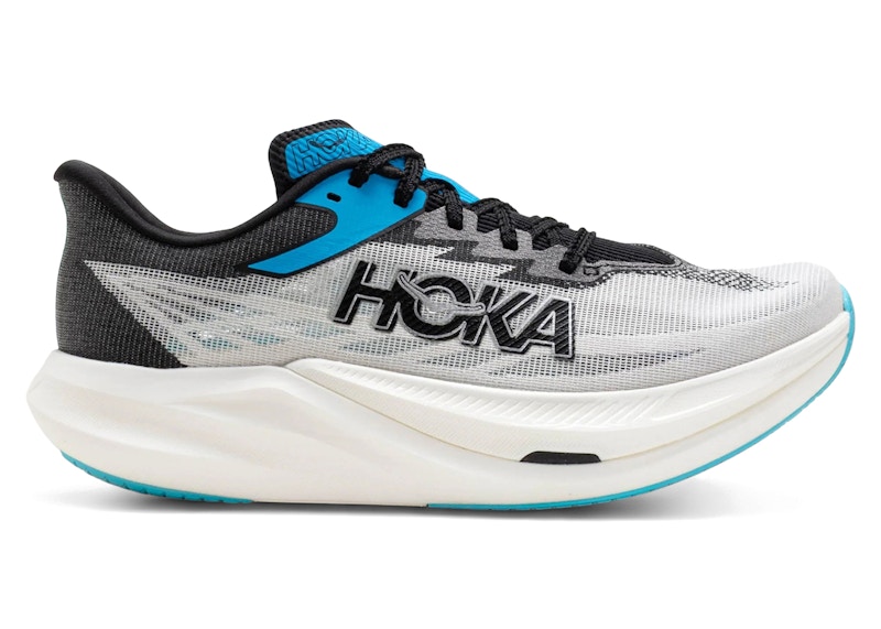 HOKA Rocket X 3 Race Shoes in White/Black - 1168724-WBLC