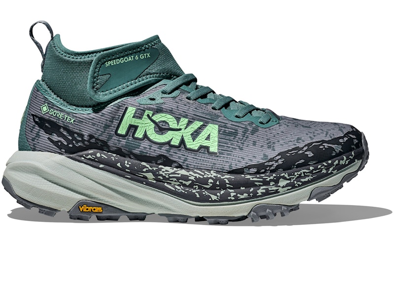 Pre-owned Hoka Speedgoat 6 Goretex (women's) Sneakers In Mountain Fog/droplet In Gray