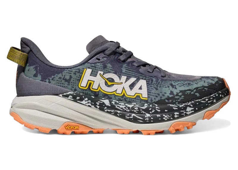 HOKA Women's Speedgoat 6 Trail Shoes in Grey Skies/Cosmic Grey - 1147811-GMC