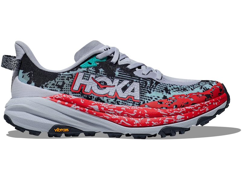 Pre-owned Hoka Speedgoat 6 (women's) Sneakers In Gull/stormy Skies
