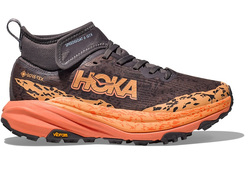 Pre-owned Hoka Speedgoat 6 Mid Goretex (women's) Sneakers In Galaxy/guava In Pink