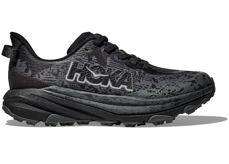 Pre-owned Hoka Speedgoat 6 Sneakers In Obsidian/outer Orbit In Black