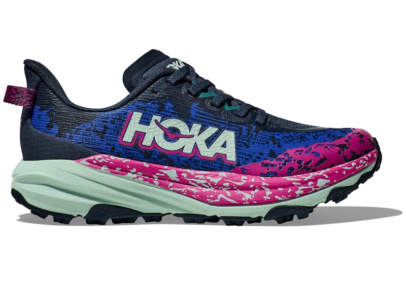 Pre-owned Hoka Speedgoat 6 Sneakers In Stormy Skies/aqua Breeze