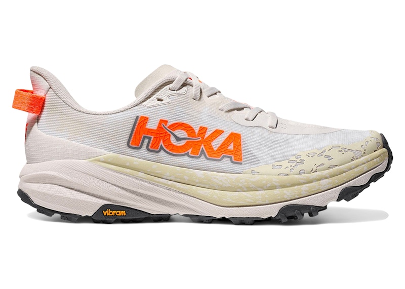 Hoka One One Speedgoat 6 White Neon Tangerine メンズ