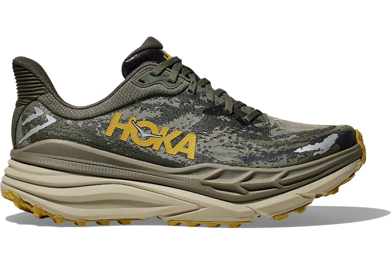 Hoka One One Stinson 7 Olive Haze Forest Cover