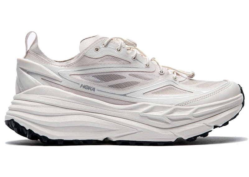 Men's Hoka One One Stinson One7 Sneakers in Grout/Silver