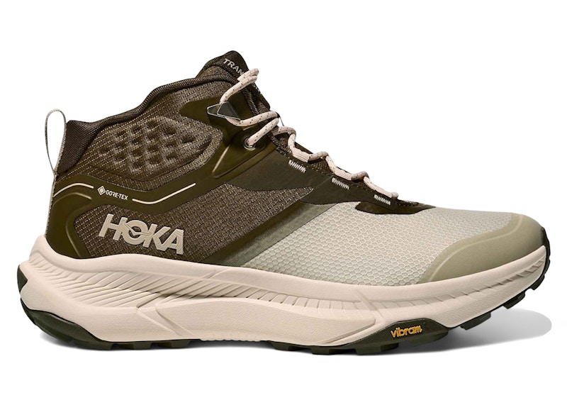 Hoka One One Transport Hike Gore-Tex Spruce Green Oyster Mushroom