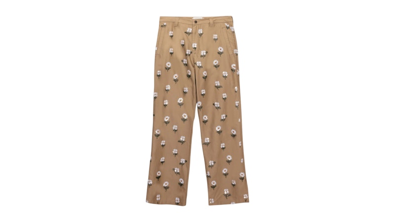 Men's Honor The Gift Flowers Beaded Pant in Taupe