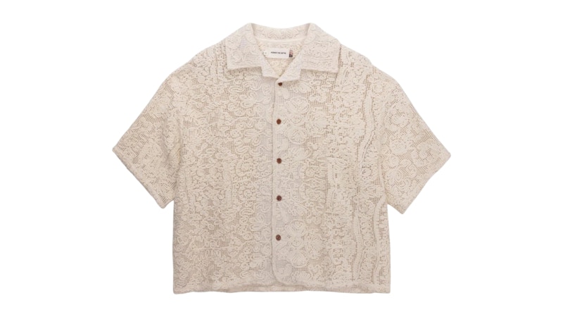 Men's Honor The Gift Mind Maze Camp Shirt in Natural