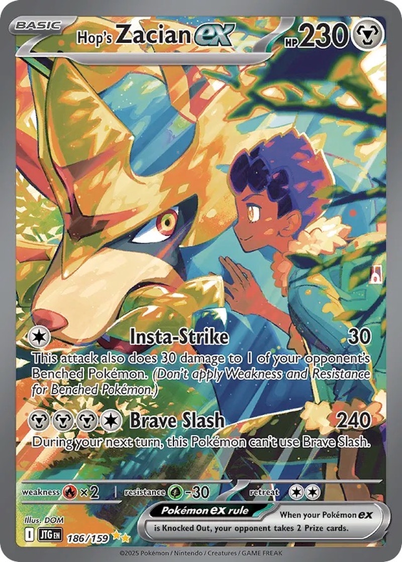 Pokemon Hop's Zacian ex 2025 Pokémon Scarlet & Violet Journey Together 118/088 Ungraded Trading Card