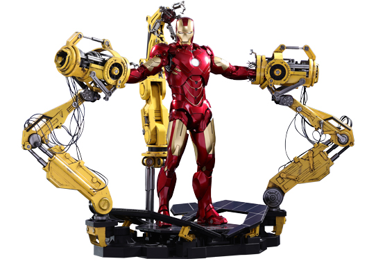 Hot Toys Iron Man Mark IV with Suit-Up Gantry Collectible Set ...