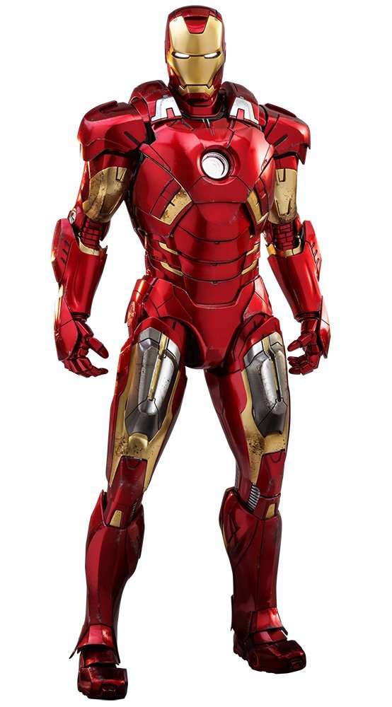 Hot Toys Marvel Movie Masterpiece Iron Man Mark VII Diecast Collectible  Figure