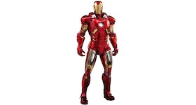 Hot Toys Marvel Movie Masterpiece Iron Man Mark VII Diecast Collectible Figure