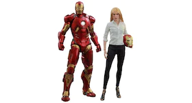 Hot Toys Marvel Movie Masterpiece Pepper Potts & Mark IX Armor Collectible Figure