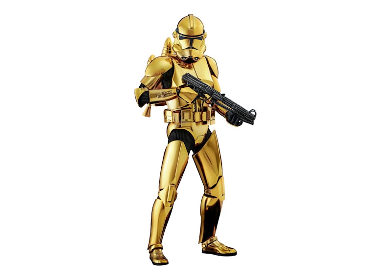 Hot Toys Star Wars Clone Tropper Gold Chrome Version 1/6th Scale