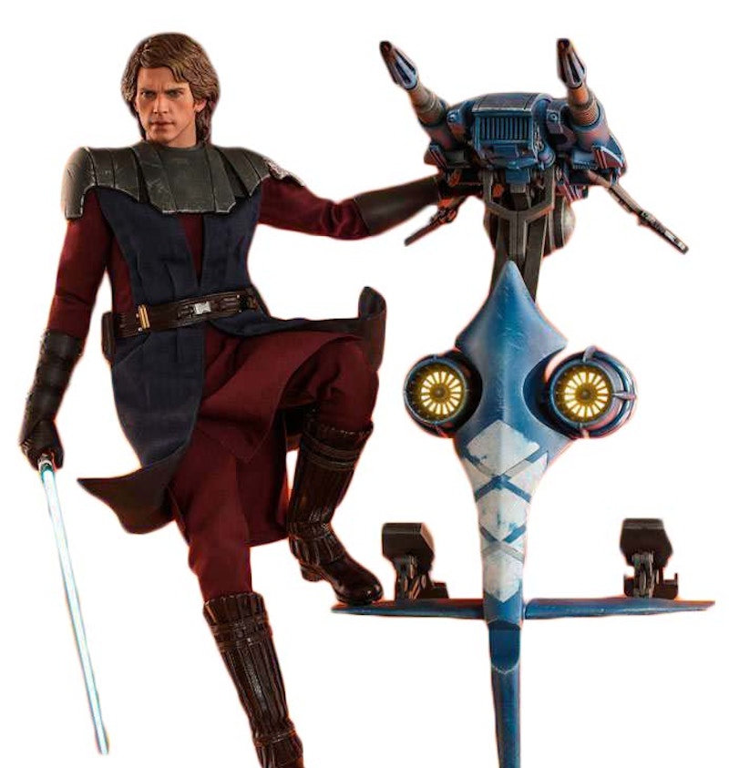 Hot Toys Star Wars Clone Wars Anakin Skywalker & STAP Action