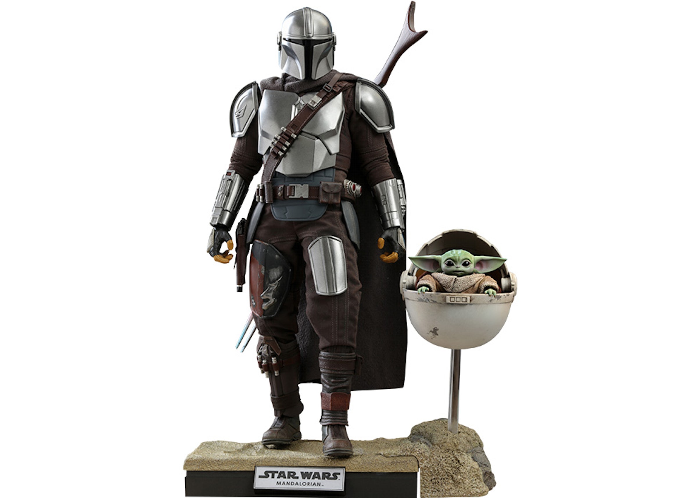 Hot Toys The Mandalorian and The Child Sixth Scale Collectible Set (Deluxe  Version) Action Figure