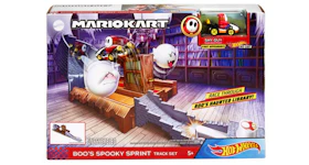 Hot Wheels Mario Kart Boo's Spooky Sprint Track Set