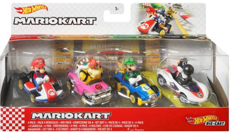 Hot Wheels Mario Kart 4 Pack The Super Mario Bros. Movie 2023
