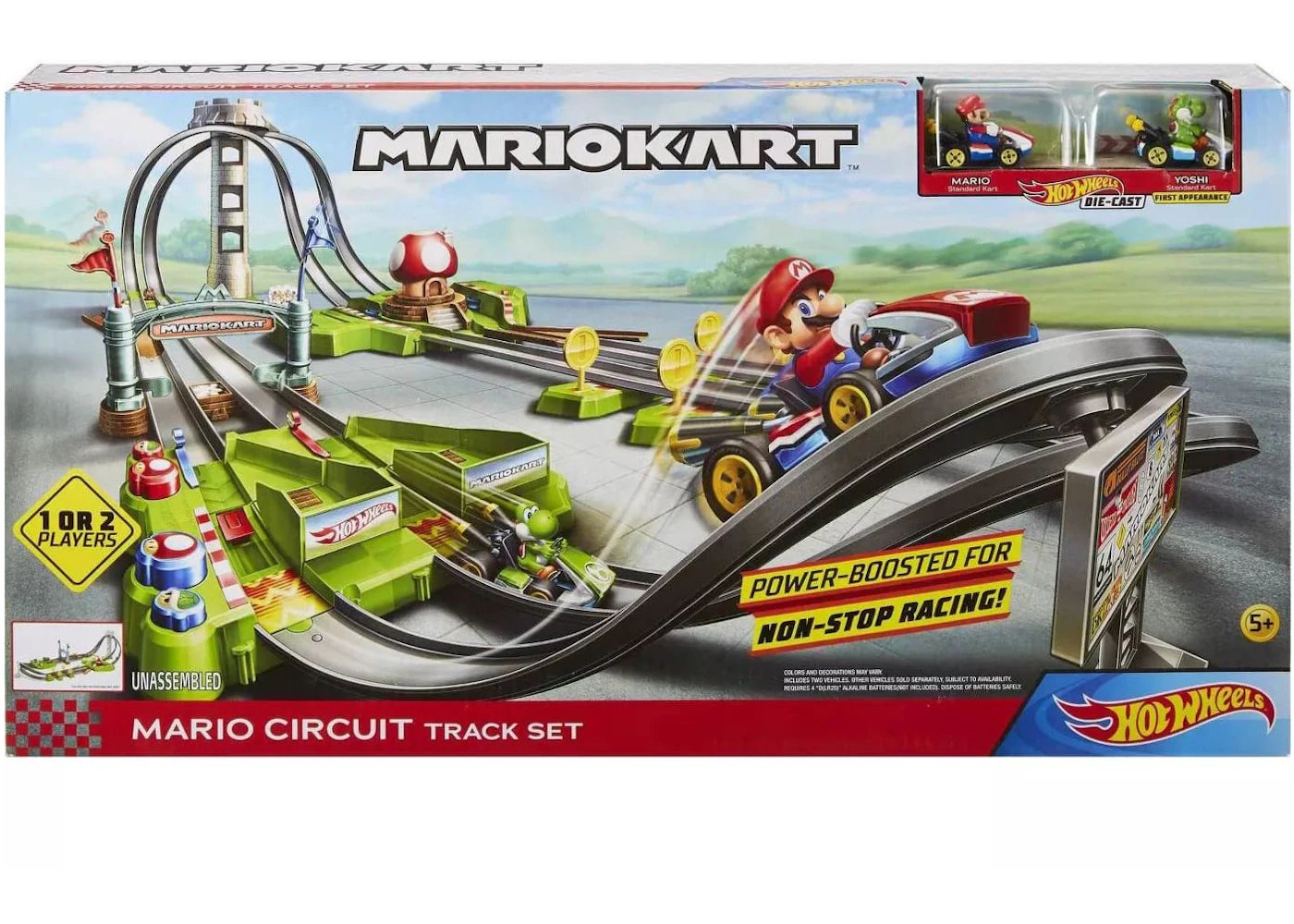 Roller Coaster Super Mario Kart Ar Pista Hot Wheel Mario Pistas De