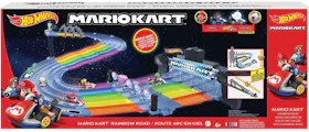 Hot Wheels Mario Kart Rainbow Road Raceway Set 1/64 Scale