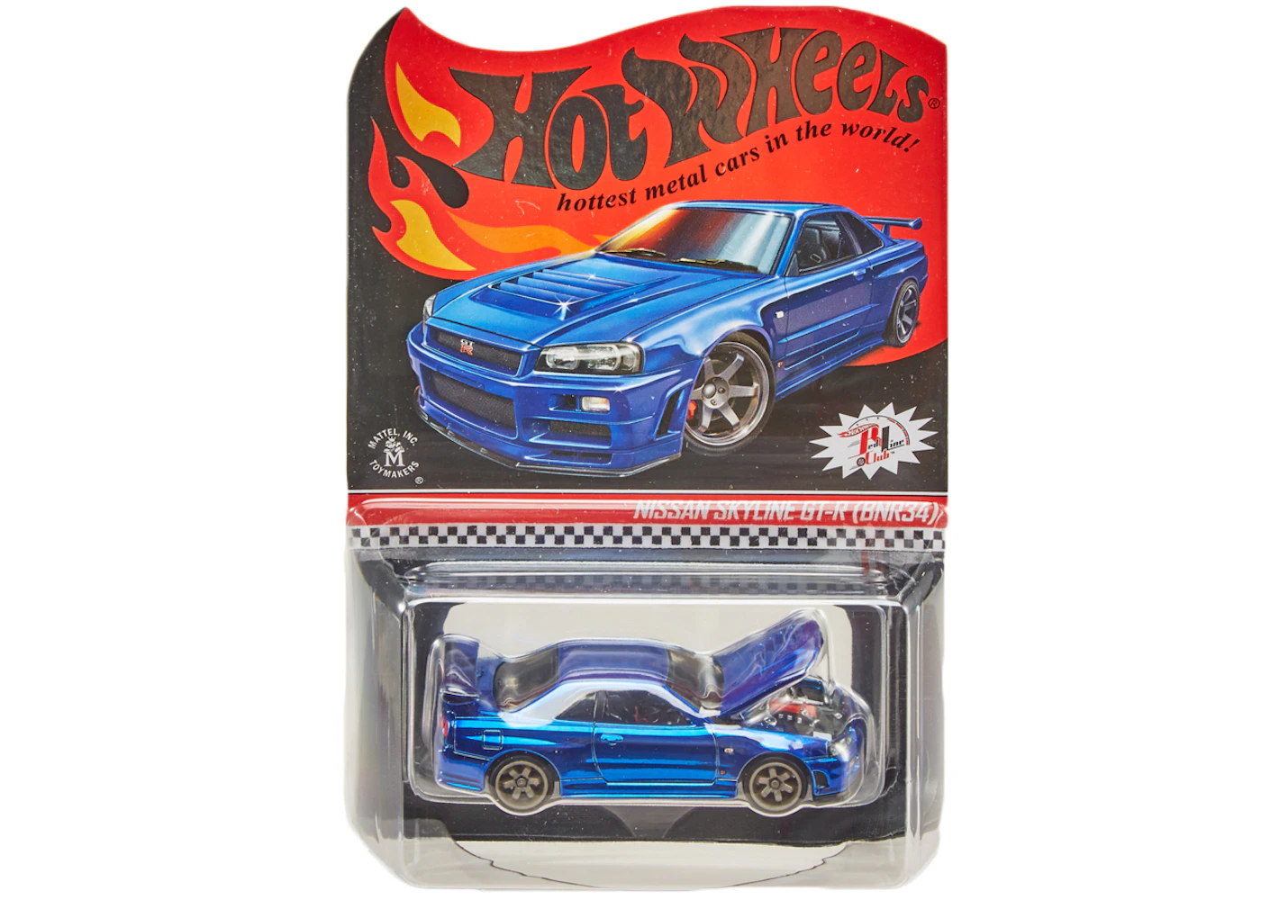 Hot Wheels RLC Nissan Skyline GT-R (BNR34) Spectraflame Race Team Blue - US