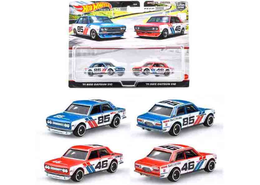 Hot Wheels Premium Car Culture '71 Bre Datson 510 2-Pack Set - GB