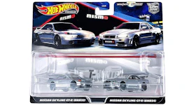 Hot Wheels Premium Car Culture Nissan Skyline GT-R BNR32 & BNR34 2-Pack Set