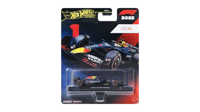 Hot Wheels Premium Oracle Red Bull Racing 2025 Max Verstappen Edition 1/64 Scale Formula 1 Car Blue