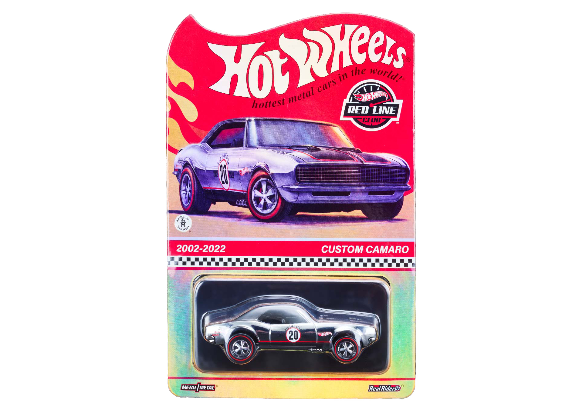 Hot Wheels RLC Exclusive 20th Anniversary Custom Camaro Chase Foil Package