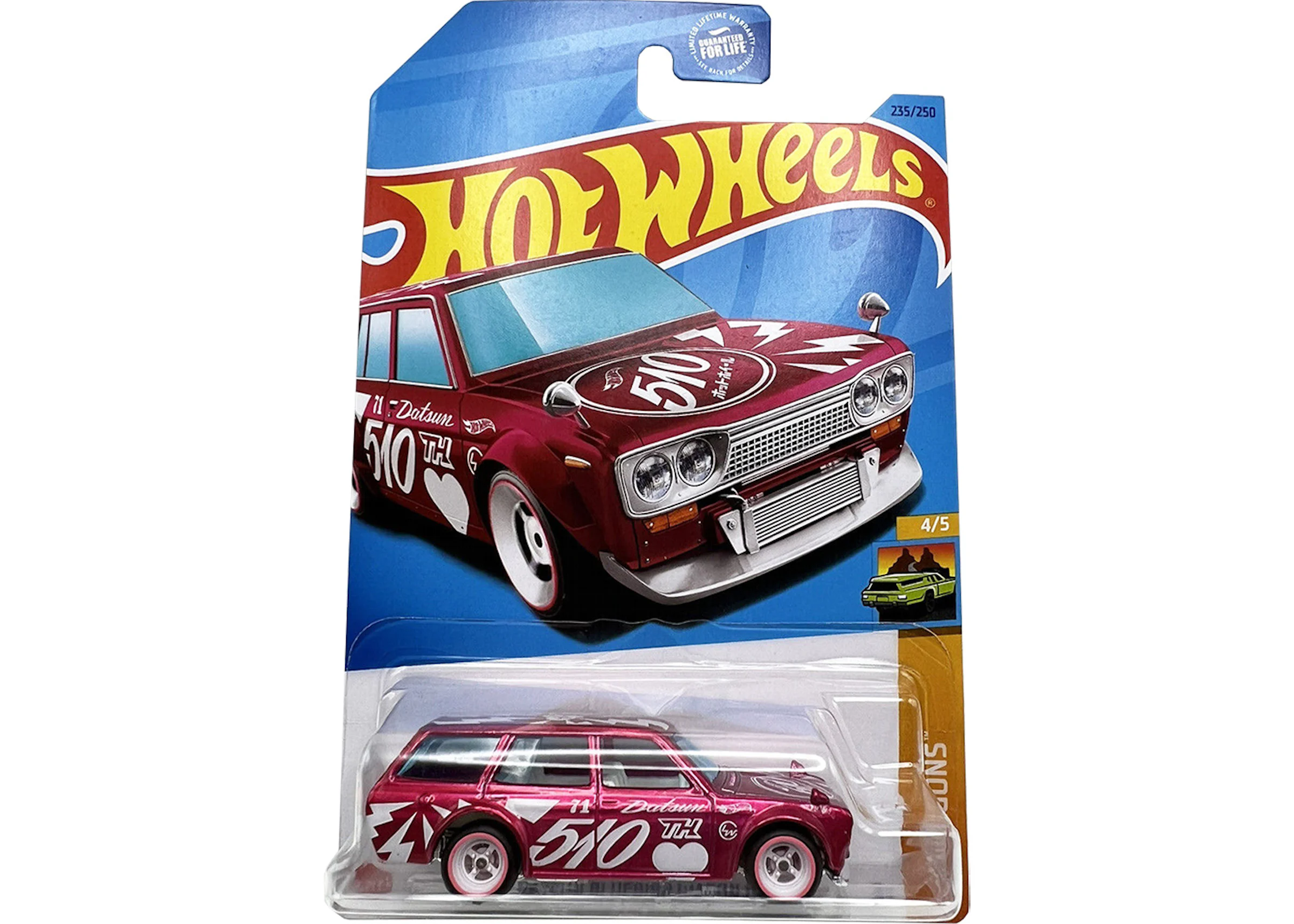 Hot Wheels Super Treasure Hunt 2023 Datsun Bluebird Wagon 510 Pink