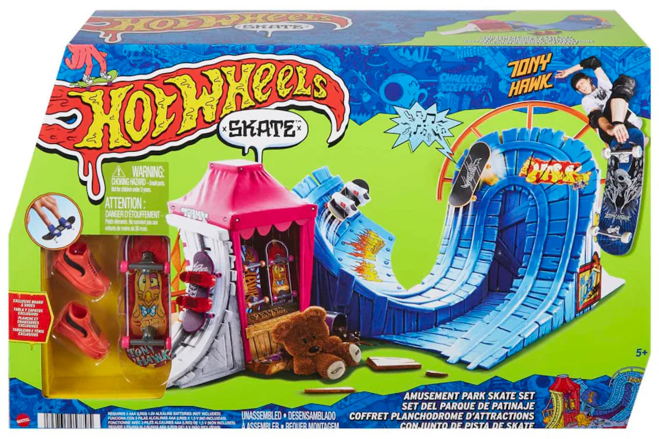 Tony Hawk y Hot Wheels lanzan set miniatura de skateboarding Tony Hawk y Hot Wheels lanzan set miniatura de skateboarding