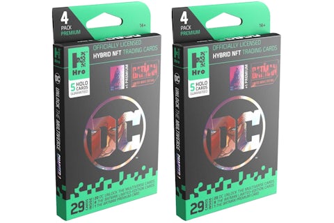 Hro Hybrid Trading Cards DC Unlock The Multiverse Chapter 1: The Batman 4- Pack Premium Booster Box 2x Lot - US Hro Hybrid Trading Cards DC Unlock The Multiverse Chapter 1: The Batman 4- Pack Premium Booster Box 2x Lot - US