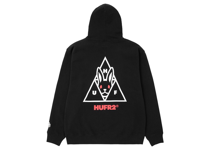 【Sサイズ新品未使用】FR2 x HUF Hoodie BLACK HUFR2