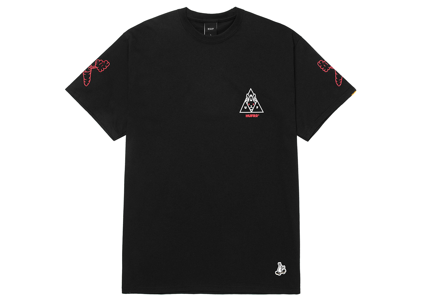 HUF x FR2 T-Shirt Black Men's - SS23 - US