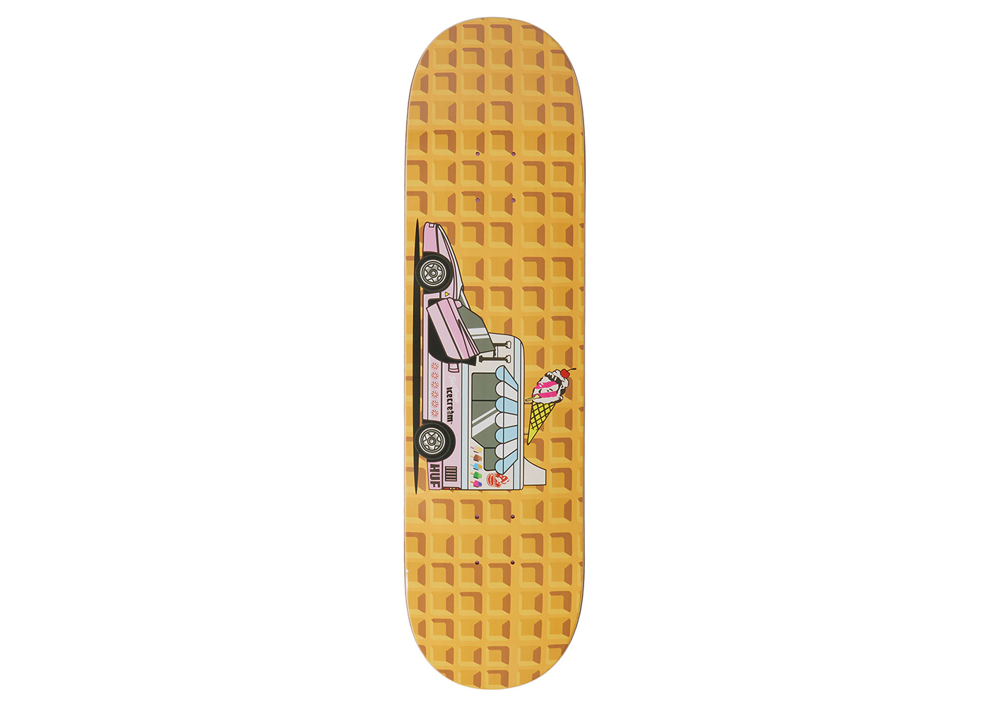 Huf x Ice Cream Fast Serve Skate Deck Strawberry - FW22 - US