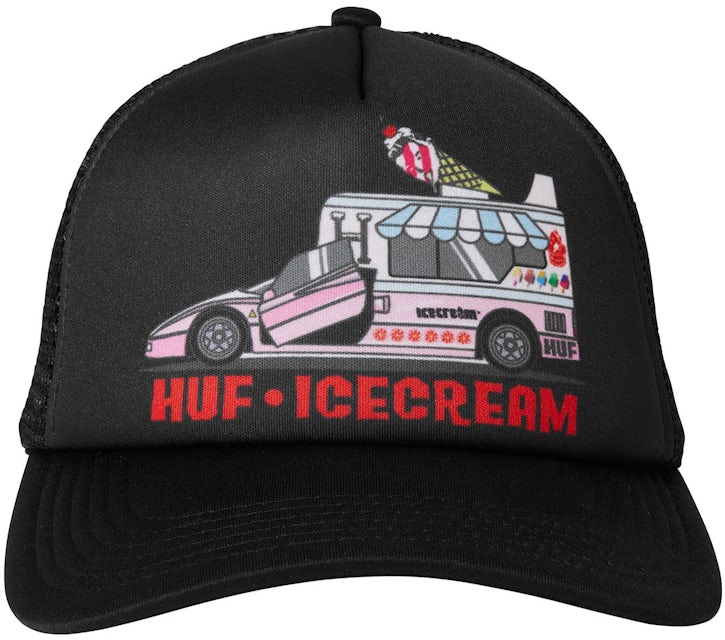 HUF x Ice Cream Fast Serve Trucker Hat Black - FW22 - US