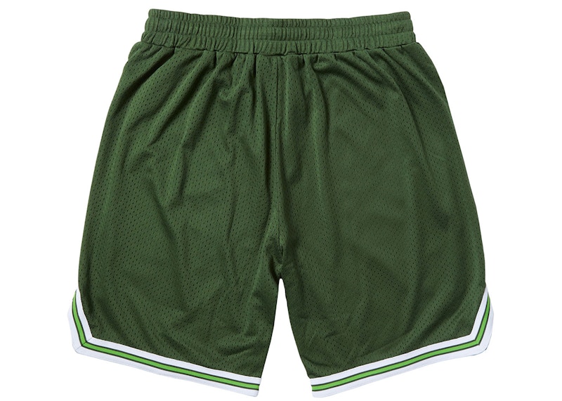 HUF x Ice Cream Running Dog Basketball Short Dark Olive Men's 