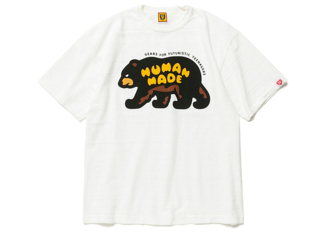 Pre-owned Human Made Bear Graphic #10 T-shirt White