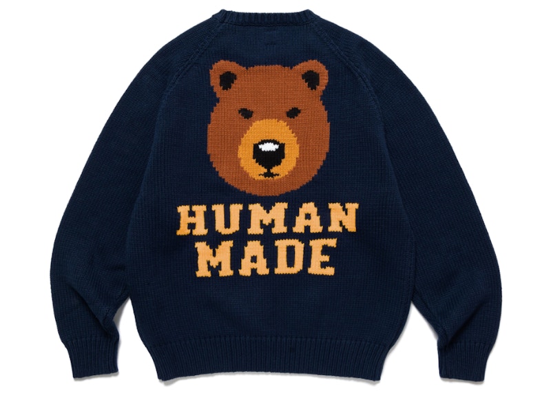 Human Made Bear Raglan Knit Sweater Navy - SS23 男士- TW