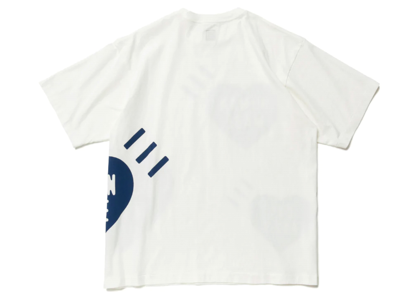 Human Made Big Heart T-Shirt White Navy