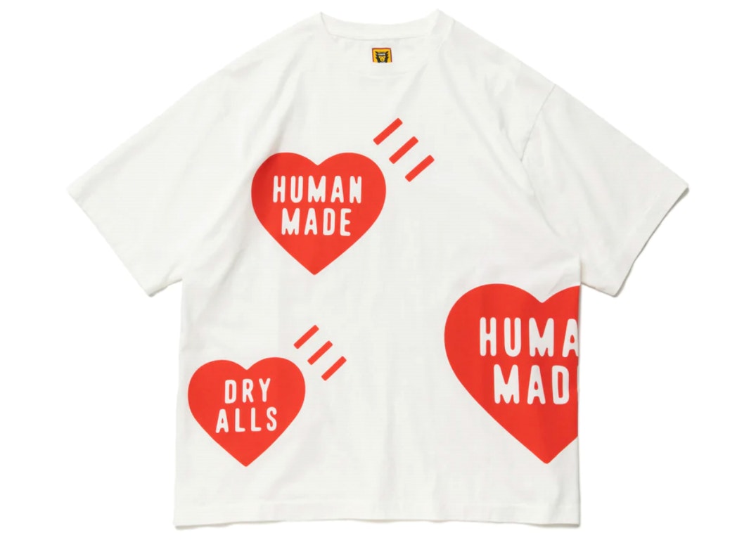 Pre-owned Human Made Big Heart T-shirt White Red