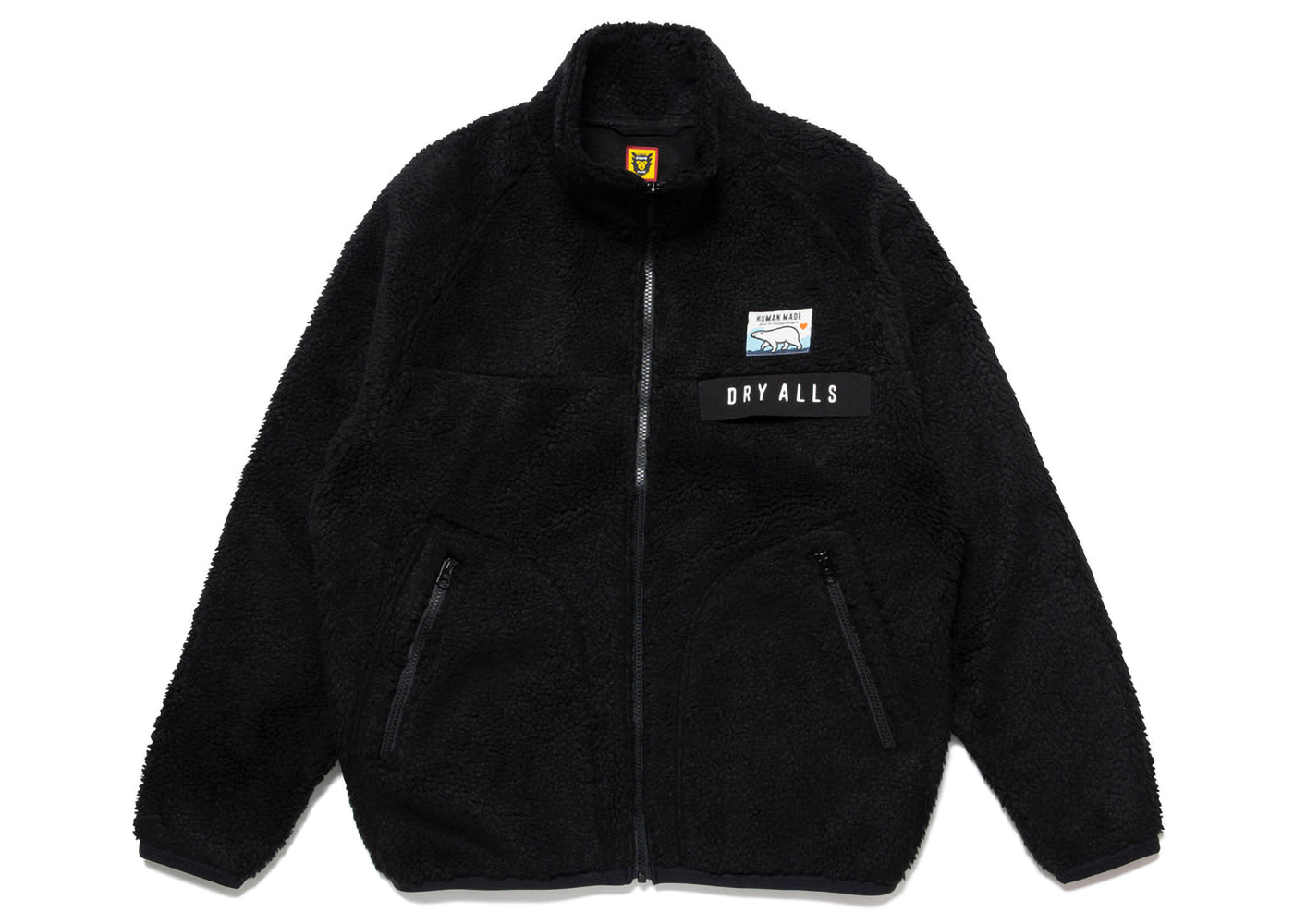 Human Made Boa Fleece Jacket Black - FW22 Men's - US